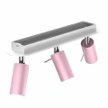 Plafon PRESTON różowy/biały 3x mini GU10 GU10 34cm
