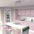Plafon PRESTON różowy/biały 3x mini GU10 GU10 34cm