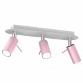 Plafon PRESTON różowy/biały 3x mini GU10 GU10 34cm