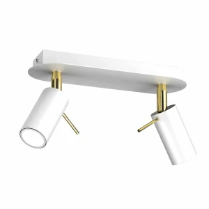 Plafon PRESTON biało/złoty 2x mini GU10 GU10 24cm