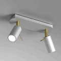Plafon PRESTON biało/złoty 2x mini GU10 GU10 24cm
