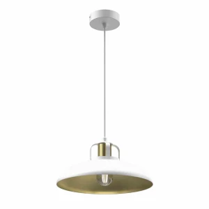 Lampa wisząca FELIX 1xE27 biało/złoty