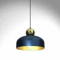 Lampa wisząca HARALD 1xE27 Granatowy/złoty