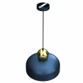 Lampa wisząca HARALD 1xE27 Granatowy/złoty