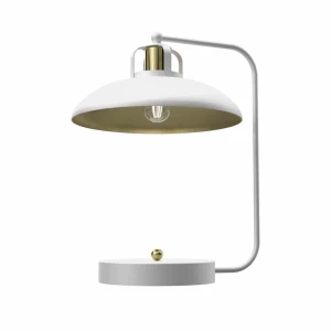 Lampa biurkowa FELIX 1xE27 biało/złoty