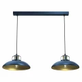 Lampa wisząca FELIX 2xE27 Granatowy/złoty