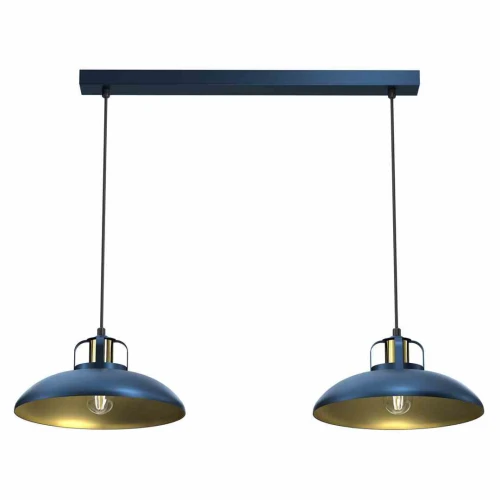 Lampa wisząca FELIX 2xE27 Granatowy/złoty