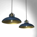 Lampa wisząca FELIX 2xE27 Granatowy/złoty