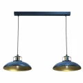 Lampa wisząca FELIX 2xE27 Granatowy/złoty