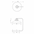 Lampa biurkowa FELIX 1xE27 granatowo/złota