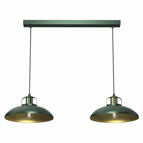 Lampa wisząca FELIX 2xE27 zielono/złoty