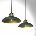 Lampa wisząca FELIX 2xE27 zielono/złoty