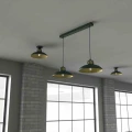 Lampa wisząca FELIX 2xE27 zielono/złoty
