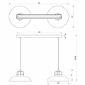 Lampa wisząca FELIX 2xE27 zielono/złoty