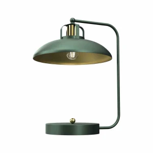 Lampa biurkowa FELIX 1xE27 zielono/złoty