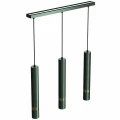 Lampa wisząca JOKER 3xGU10 zielono/złoty