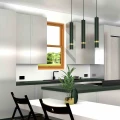 Lampa wisząca JOKER 3xGU10 zielono/złoty
