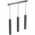 Lampa wisząca JOKER 3xGU10 zielono/złoty