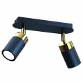 Plafon JOKER granatowy/złoty 2xGU10 szer.36cm