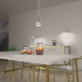 Lampa wisząca ARENA 1xGX53 biało/złoty