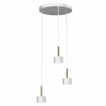 Lampa wisząca ARENA 3xGX53 biało/złoty