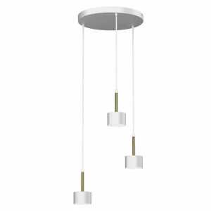 Lampa wisząca ARENA 3xGX53 biało/złoty