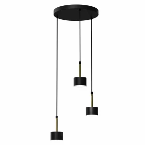 Lampa wisząca ARENA 3xGX53 czarno/złoty