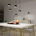 Lampa wisząca ARENA 5xGX53 czarno/złoty