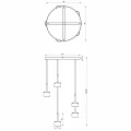 Lampa wisząca ARENA 5xGX53 czarno/złoty