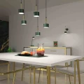 Lampa wisząca ARENA 5xGX53 zielono/złoty