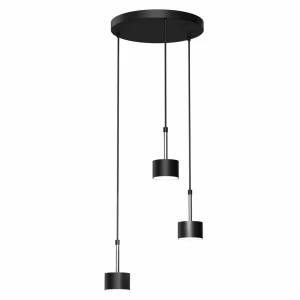 Lampa wisząca ARENA 3xGX53 czarny/srebrny