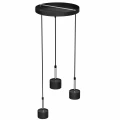 Lampa wisząca ARENA 3xGX53 czarny/srebrny