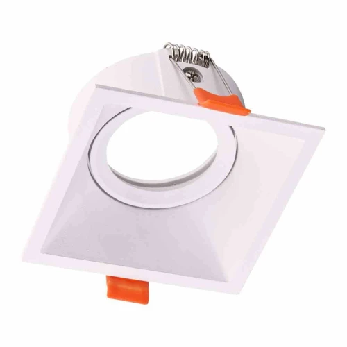 Lampa podtynkowa Podtynkowe kwadratowe Ruchome 1xGU10 IP20 biały