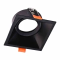 Lampa podtynkowa Podtynkowe kwadratowe Ruchome 1xGU10 IP20 czarny