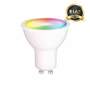 Żarówka LED Wi-FI GU10 5W Smart Tuya RGB+CCT+DIM biały