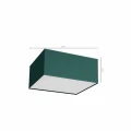 Plafon VERDE kwadrat zielony 40cm 2xE27