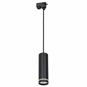 System szynowy 3fazowy Pipe Ring Track Pendant Light 1xGU10 czarny