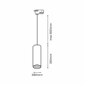 System szynowy 1fazowy Pipe Track Pendant Light 1xGU10 biały