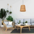 Lampa wisząca VIMINI 1xE27 naturalne drewno