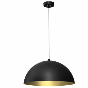 Lampa wisząca BETA 1xE27 45cm czarno/złoty