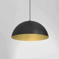 Lampa wisząca BETA 1xE27 45cm czarno/złoty