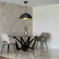 Lampa wisząca BETA 1xE27 45cm czarno/złoty