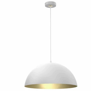 Lampa wisząca BETA 1xE27 45cm biało/złoty