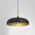 Lampa wisząca LINCOLN 1xE27 45cm czarno/złoty