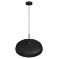 Lampa wisząca LINCOLN 1xE27 45cm czarno/złoty