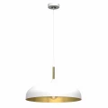 Lampa wisząca LINCOLN 1xE27 45cm biało/złoty