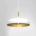 Lampa wisząca LINCOLN 1xE27 45cm biało/złoty