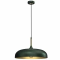 Lampa wisząca LINCOLN 1xE27 45cm zielono/złoty