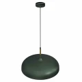 Lampa wisząca LINCOLN 1xE27 45cm zielono/złoty