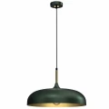 Lampa wisząca LINCOLN 1xE27 45cm zielono/złoty